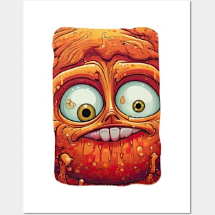 Funny Monster Face Posters and Art